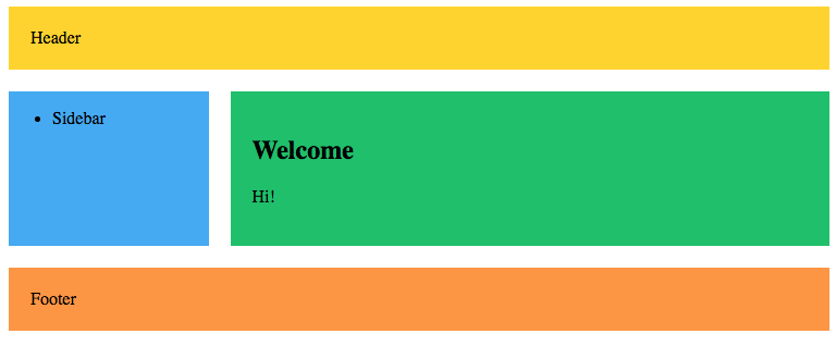 Layout example